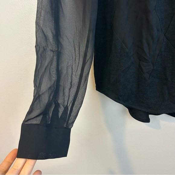 Thakoon Black Diamond Wool and Silk Long Sleeve Top/Sweater Size 6 - Picture 9 of 13